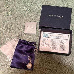 Judith Ripka The Queen of Hearts Sterling Silver Pendant - NEW